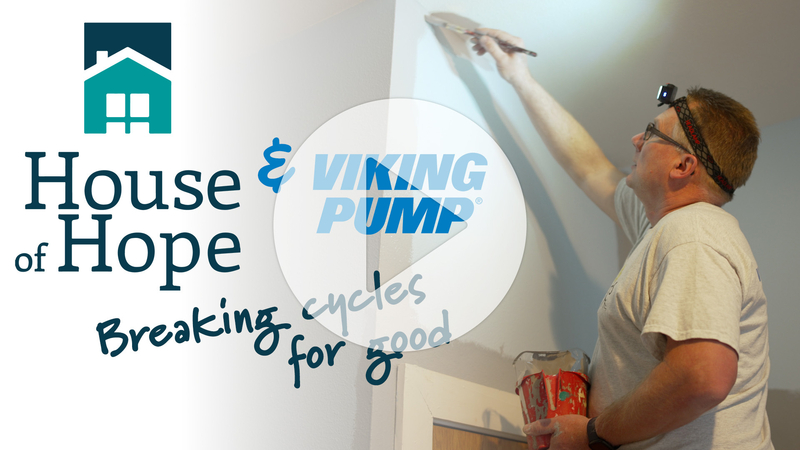 thumbnail imaage for video about Viking Pump volunteering with House of Hope