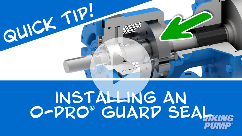 thumbnail for video about installing an O-Pro guard seal into a Viking pump with the U-Plus bracket