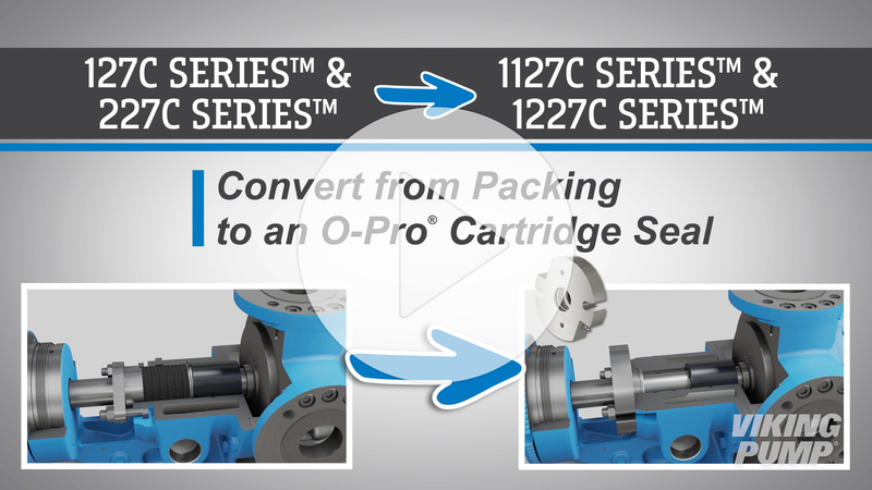 thumbnail image for video about converting gear pump from packing to O-Pro cartridge seal