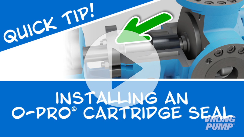 thumbnail image for video about installing an O-Pro cartridge seal into a Viking pump