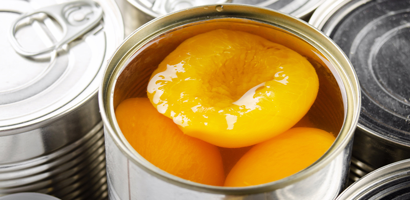 peaches in a can