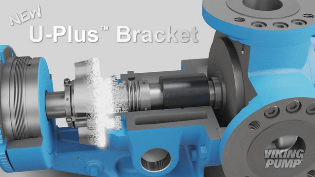 U plus bracket showcasing the numerous seals