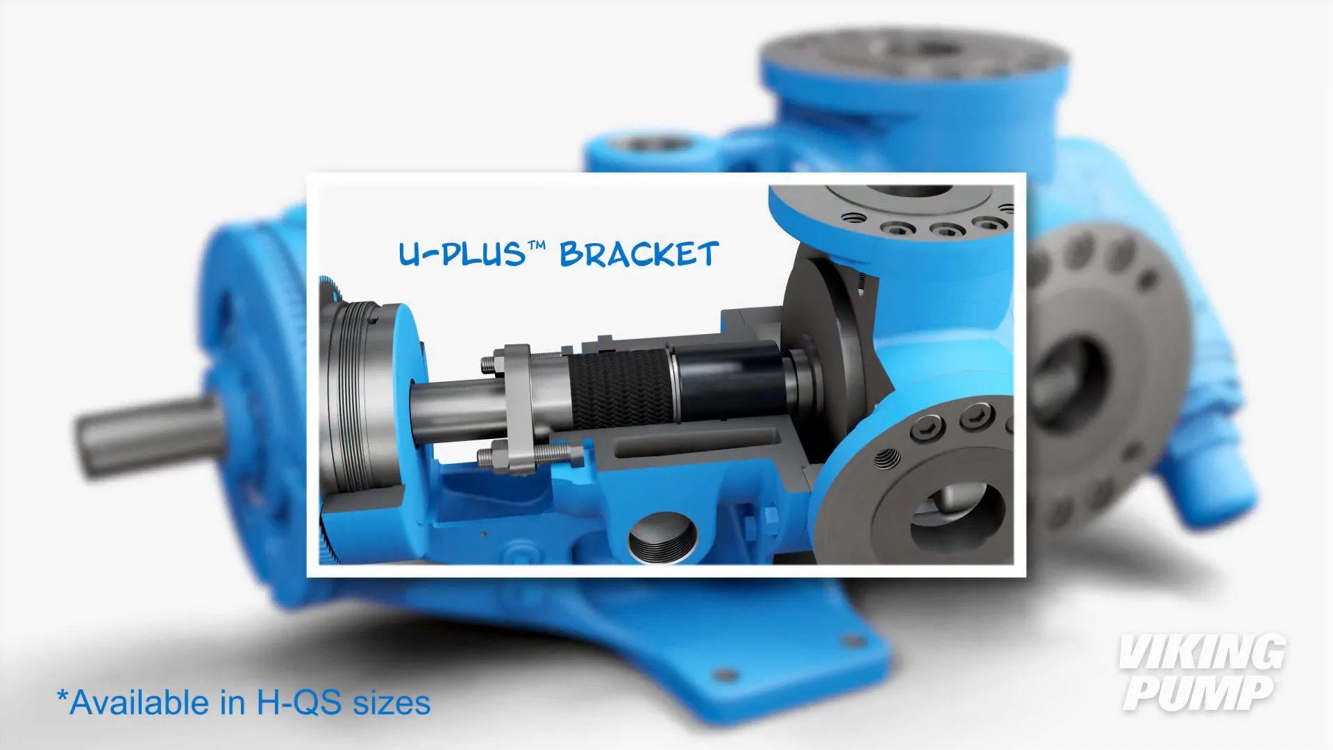 Render of u-plus bracket available in H-QS sizes